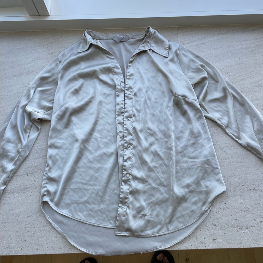 Satin Oversized Women Shirt